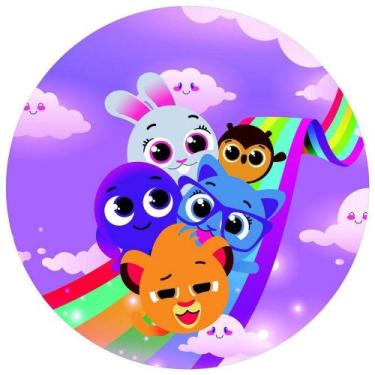 Imagem de Painel Festa Redondo 3d Bolofofos Sublimado Estampa Digital 1,50M - Fa