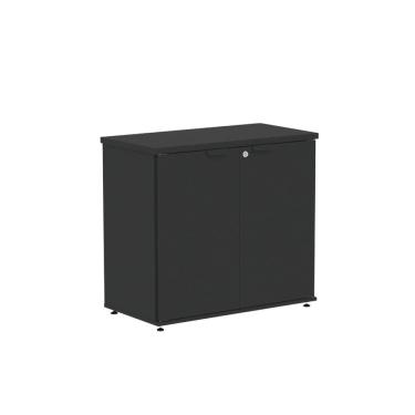 Imagem de Armário Baixo para Escritório com 2 Portas P25 Preto