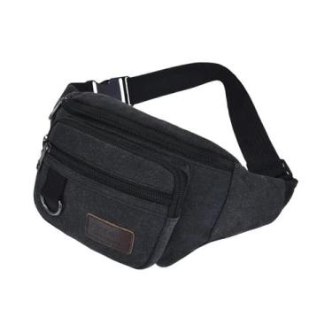 Imagem de Bolsa De Cintura Masculina Em Lona Grossa Para Atividades Ao Ar Livre,