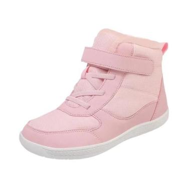 Imagem de Botas De Neve Impermeáveis De Pelúcia Para Meninos E Meninas, Solado D