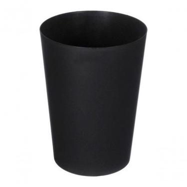 Imagem de Cesto Lixeira JSN Capacidade 22L em Plástico sem Tampa para Descarte Organizado Ambiente Doméstico Escritório Preto