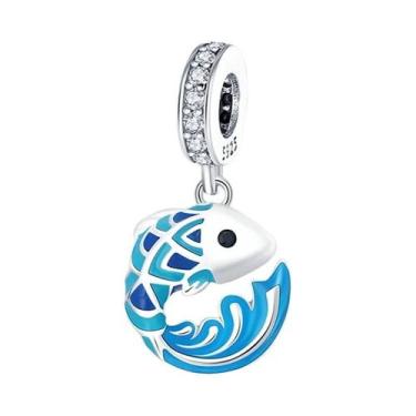 Imagem de Berloques De Prata 925 Com Formato De Golfinho, Caranguejo E Barco Par