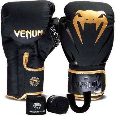Imagem de Kit Box Venum New Impact Evo Luva Bandagem e Bucal-Masculino