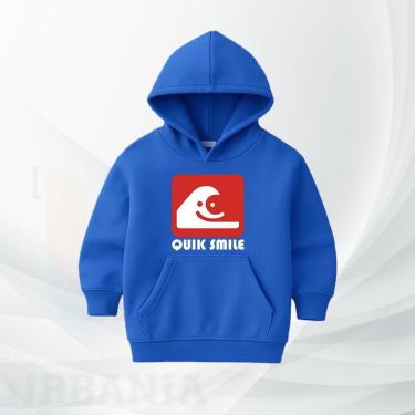 Imagem de Moletom Infantil Premium Quik Smile Moleton estampado Menino Menina Inverno Blusão Casaco de frio-Unissex