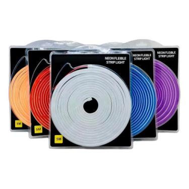 Imagem de Fita Led Neon 5m Alto Brilho Corte 2,5cm Flexivel Siliconada - Congrat