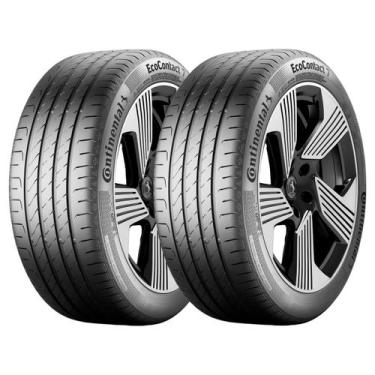 Imagem de Kit 2 Pneus Aro 16 Continental 195/55 R16 87H EcoContact 7