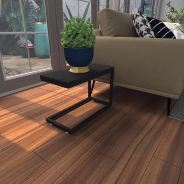 Imagem de Mesa Lateral Preta Aparador De Sofa Sala Mesa Lateral Cama - BeB