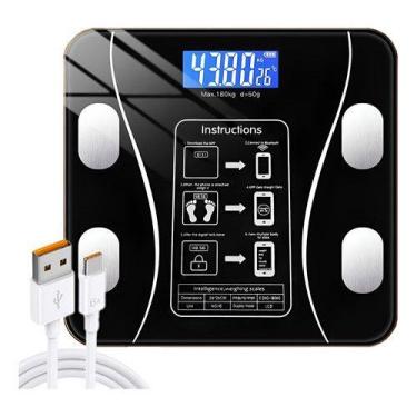 Imagem de Balança Usb Digital Bioimpedância Corporal 180kg Bluetooth Bd2123_usb 