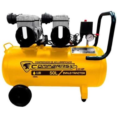 Imagem de Compressor Portátil Lub 8,6 Pés 2,0HP 50L COMPBRASIL, 220V