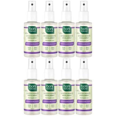 Imagem de Kit 8 Desodorante Spray Boni Natural Melaleuca Lavanda Sem Aluminio Ve