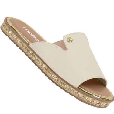 Imagem de Chinelo Moleca 5413.1331 Feminino, Off white, 38