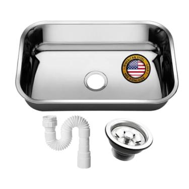 Imagem de Cuba Pia N° 2 Gold 304 Cozinha Inox American Steel 56x34x17