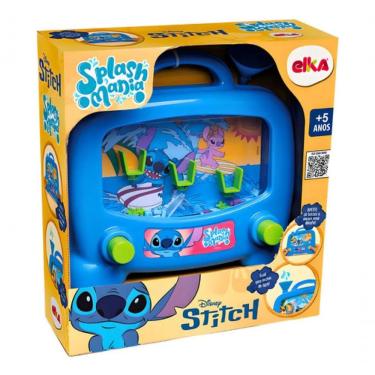 Imagem de Brinquedo Interativo com Água Splash Mania Stitch para Coordenação Motora e Raciocínio Lógico Elka