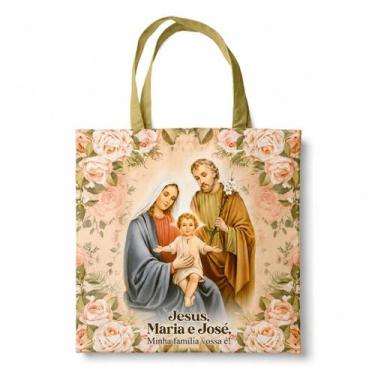 Imagem de Bolsa Sacola Tecido Ecobag Sagrada Família - Loja Mãe Aparecida