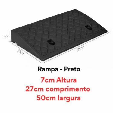 Imagem de Rampa de degrau 07x27x50 modular calçada garagem áreas de acesso para 