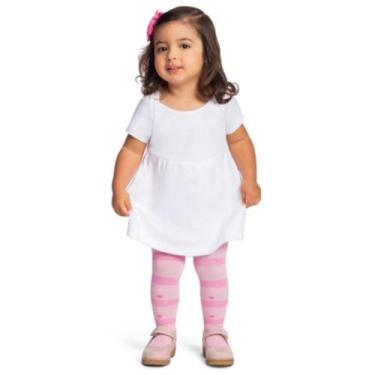 Imagem de Meia calça baby para menina Lupo., BB, Rosa