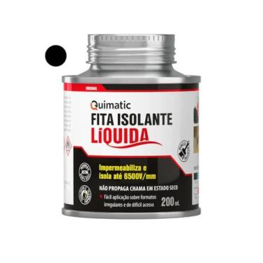 Imagem de Fita Isolante Líquida Quimatic Tapmatic BD1 Preta 200ml Impermeabiliza