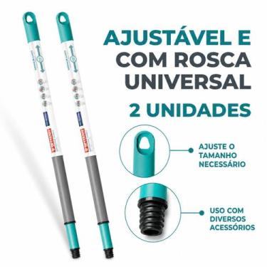 Imagem de 2 Cabos Extensor de 1,60m para Rodos e Vassouras Super Pro