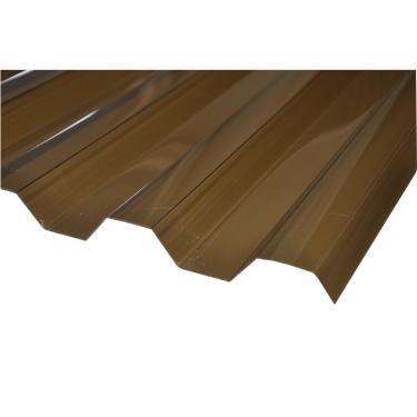 Imagem de Telha de Policarbonato Greca Bronze Alta Resistência Passagem de Luz Filtro U.V. Resistente Exposição Solar Impacto