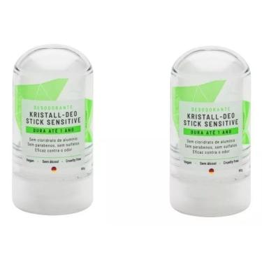 Imagem de Kit 2 Desodorantes Alva Stick Kristall Sensitive 60g Lafes 