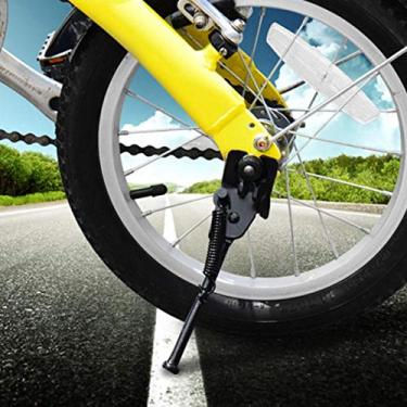 Imagem de Folany Suporte de bicicleta preto de aço durável, suporte de bicicleta de estacionamento, para bicicleta infantil (50,8 cm)