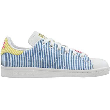 Imagem de adidas Men's Stan Smith Pride Sneaker Shoes, Footwear White/Shock Pink/Ray Blue, 11 M US