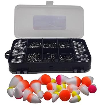 Imagem de Fishing Sports Maleta de Pesca com Boias Anzol Chumbos e Girador - Kit de Pesca Esportiva