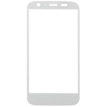 Imagem de LIYONG Peças sobressalentes de reposição para lente de vidro externa da tela frontal para Motorola Moto G/XT1032 (preto) peças de reparo (cor branca)
