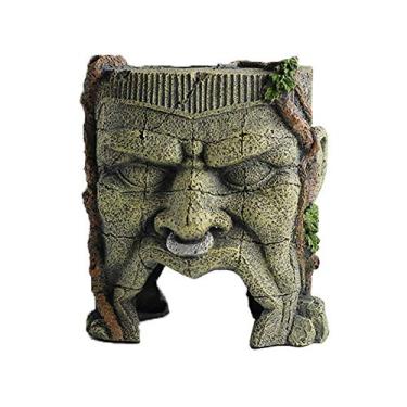 Imagem de Decorações de aquário para animais de estimação Decorações de aquário antigo túnel ruínas ornamentos enfeites para aquário monstro grande