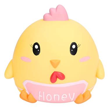 Imagem de Cofrinho infantil,banco de moedas anti queda de frango bonito dos desenhos animados, banco de dinheiro de grande capacidade interna para crian?as presente adulto ou como decora??o de casa(yellow