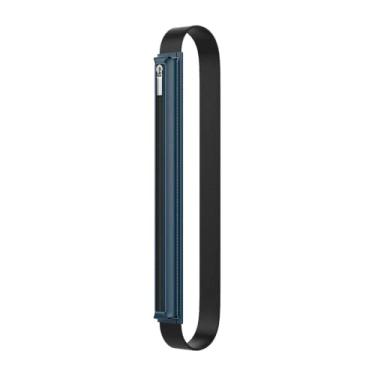 Imagem de Estojo para Apple Pencil 1º/2º e WB Pencil com acabamento de couro PU e zíper compatível com iPad 9º/8º/7ª geração 10,2", iPad Air 4ª geração 11,9", iPad 9,7" (Azul)