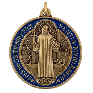 Imagem de Medalha de Bênção de Saint Benedict Home | Inclui Cartão de Oração | Padroeiro São dos Estudantes e Europa | Ótimo Presente para Novos Proprietários, Estudantes de Faculdade, Afaste-se