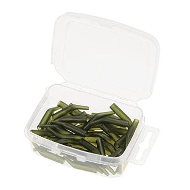 Imagem de Tingpai 50Pcs / Lot Carp Fishing Gancho Manga Camisola de elo Line er Sleeves Soft Tangle Fishing Ta le er Carp Fishing Accessories