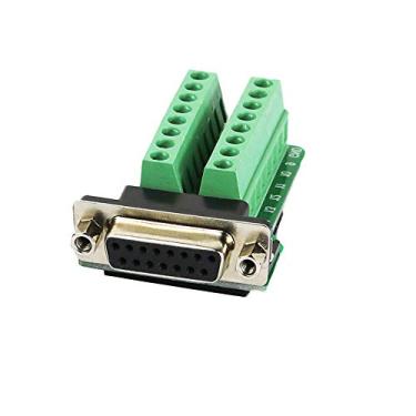 Imagem de Twinkle Bay DB15 Conector para terminal de fiação Db15 placa de breakout sem solda (adaptador fêmea com porca)