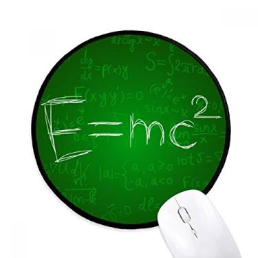 Imagem de DIYthinker Relativity Physical Science Formula Cálculo Mouse Pad Desktop Office Tapete Redondo para Computador