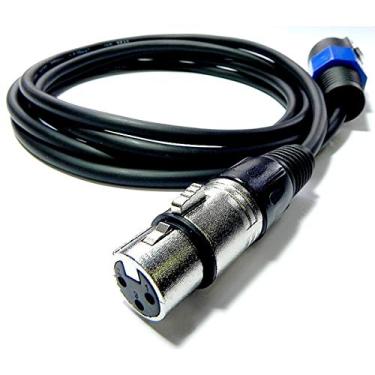 Imagem de Cabo de Áudio Profissional Canon XLR Fêmea Speakon Macho Blindado Periféricos 8 Metros