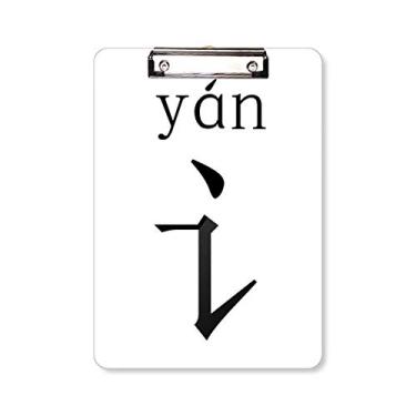 Imagem de Componente de personagem chinês yan prancheta pasta bloco de escrita placa de apoio A4