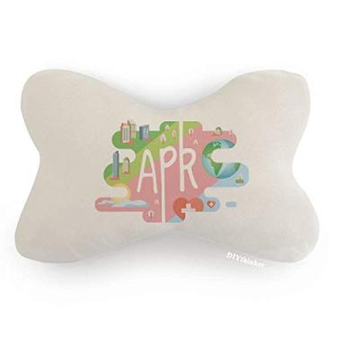 Imagem de DIYthinker Ilustração da temporada do mês de abril, decoração do pescoço, almofada para encosto de cabeça