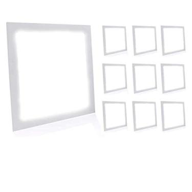 Imagem de Kit 10 Painel Plafon Led 18W Quadrado Embutir Branco Frio
