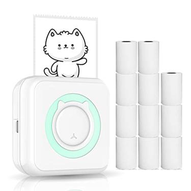 Imagem de Eastdall Impressora Fotográfica,Mini impressora multifuncional multifuncional para smartphone Impressora térmica instantânea sem fio com 11 rolos de papel compatível com iOS Android