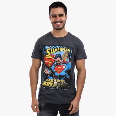 Imagem de Camiseta Superman Sideway Cinza