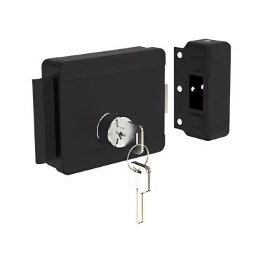 Imagem de Fechadura Elétrica Soprano 12V Bipartido PY Direito/Esquerdo Preto ROS40