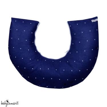 Imagem de Almofada amamentação 100% algodão Cherie azul