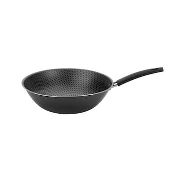 Imagem de Frigideira Wok Multiflon Essencial Oriental com Revestimento Antiaderente Ultra 7 Preta - 24 cm