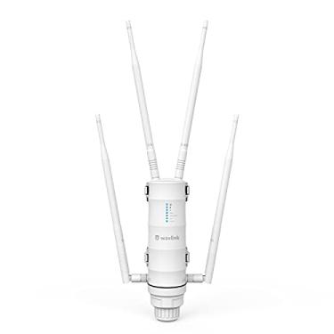 Imagem de WAVLINK Extensor de alcance WiFi AC1200 de alta potência à prova de intempéries, modo AP/roteador/repetidor/WISP sem fio de longo alcance com alimentação POE, ponte WiFi ponto a ponto, antenas