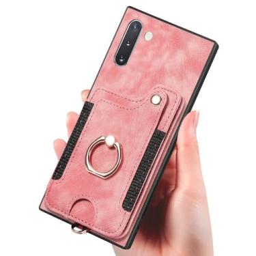 Imagem de Capa flip para telefone Compatible with Samsung Galaxy Note 10 Case, 2-in-1 Wallet Case PU Leather [Card Holder] [Wrist Strap] Shockproof Flip Cover Drop Back Case Protection Case Protective Wallet Co