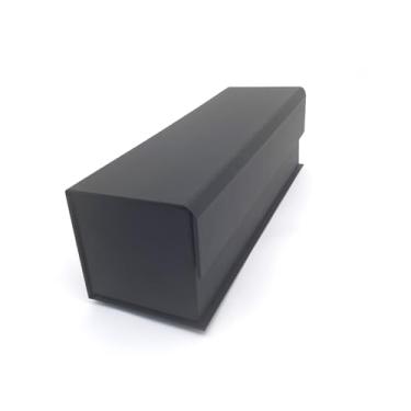 Imagem de Caixa Cartonada P/Vinho 33x10x10 Fechamento Magnetico Cartonada Craftimbui Preta Espumante Chandom Namorados Convite Padrinhos Dia dos Pais Papelão Rígido