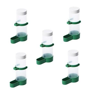 Imagem de Leadigol Alimentador de água para pássaros, bebedouro de água para pássaros, bebedouro automático de pássaros, alimentador automático de papagaios pendurados para papagaios e calopsitas