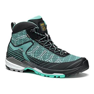 Imagem de Asolo Bota masculina Falcon EVO GV Leve para Mochila, Trekking, Caminhada, Preto/Verde Hidro, 38