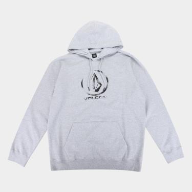 Imagem de Moletom Volcom Canguru Logo Plus Size Masculino-Masculino